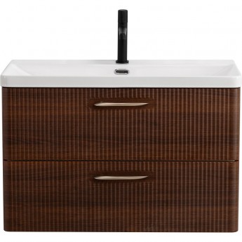 База под раковину BELBAGNO DUE-800-2C-SO-NOCE-P подвесная с двумя выкатными ящиками Noce 800x422x500