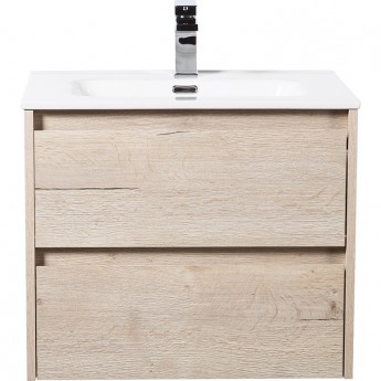 База под раковину BELBAGNO KRAFT-500-2C-SO-RGB подвесная с двумя выкатными ящиками, Rovere Galifax Bianco, 500x460x500