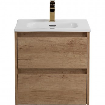 База под раковину BELBAGNO KRAFT-500-2C-SO-RNN подвесная с двумя выкатными ящиками, Rovere Nebrasca Nature, 500x460x500 мм