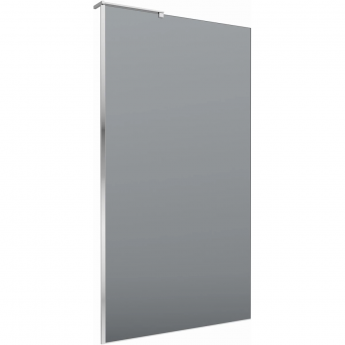 Душевая перегородка BELBAGNO UNO UNO-L-1-TB-100-GR-Cr 100 см, профиль хром, стекло графитовое