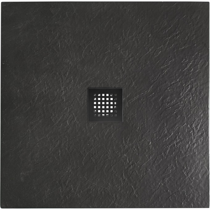Душевой поддон из искусственного мрамора BELBAGNO TRAY-MR-UNO-A-90-35-NERO-NO