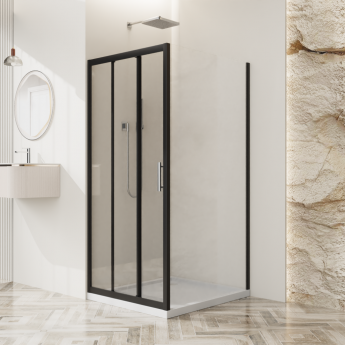 Душевой уголок BELBAGNO UNO-195-AHF-31-100/90-C-NERO