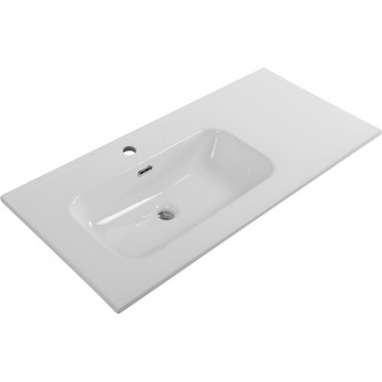 Керамическая раковина BELBAGNO BB1000ETL-L, чаша слева, 1010x460x175