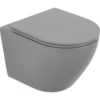 Подвесной безободковый унитаз BELBAGNO COLORATO BB062CHR-GR