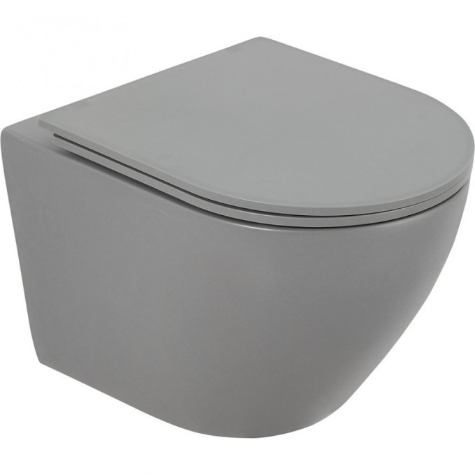 Подвесной безободковый унитаз BELBAGNO COLORATO BB062CHR-GR