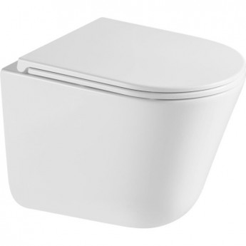 Подвесной безободковый унитаз BELBAGNO FLAY-R BB053CH-TOR-FC