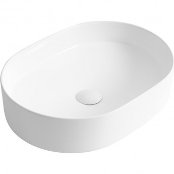 Раковина керамическая BELBAGNO BB1483 накладная, овальная, 500x370x135