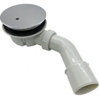 Сифон BELBAGNO BB-01-90 для душевых поддонов с гидрозатвором универсальный, крышка хром