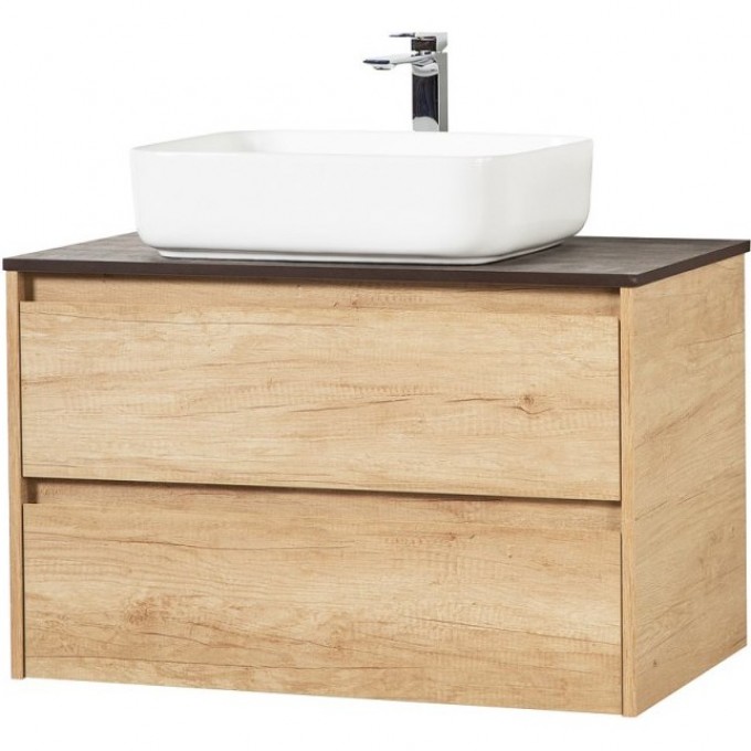 Тумба со столешницей и накладной раковиной BELBAGNO KRAFT100RNN-KEPBO-1302H316-SET