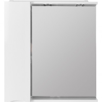 Зеркальный шкаф 70x75 см Bianco Lucido BELBAGNO MARINO MARINO-SPC-700/750-1A-BL-P-L
