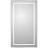 Зеркало BELBAGNO SPC-KRAFT-500-900-LED-TCH-WARM в алюминиевой раме со встроенным светильником, сенсорным выключателем и подогревом, 500x32x900